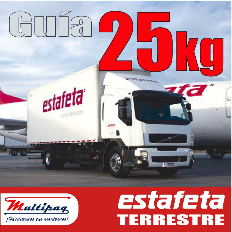 Guía Prepagada 25 Kg Estafeta Terrestre Económico 2-5 Dh
