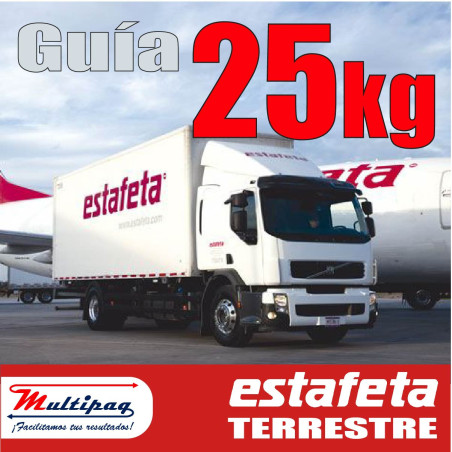 Guía Prepagada 25 Kg Estafeta Terrestre Económico 2-5 Dh
