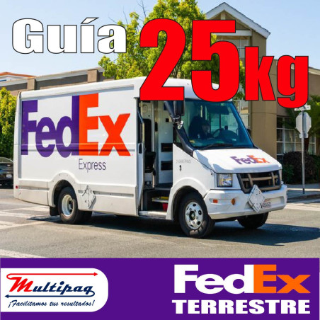 Guía FedEx Terrestre 25 kg | Multipaq