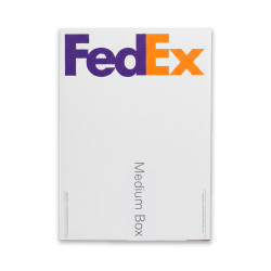 Paquete de 20 cajas de cartón mediana  FEDEX Blanca