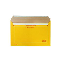 Paquete de 50 sobres de cartón tamaño carta DHL amarillo