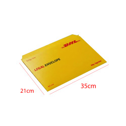 Paquete de 50 sobres de cartón tamaño carta DHL amarillo