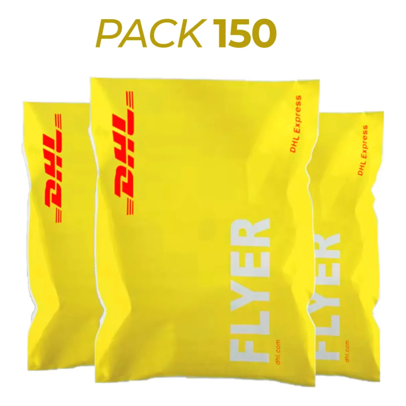 Paquete 150 Bolsas Plástico Grande Envio Dhl Amarillo