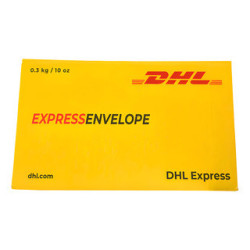 Paquete de 50 sobres de cartón tamaño carta DHL amarillo